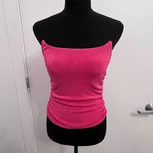 Remido Vibrant Pink Strapless Tank Top
